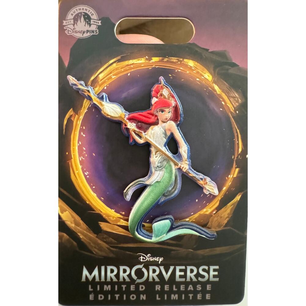 Disney Parks 2023 Mirrorverse Ariel The Little Mermaid Pin Limited Release New